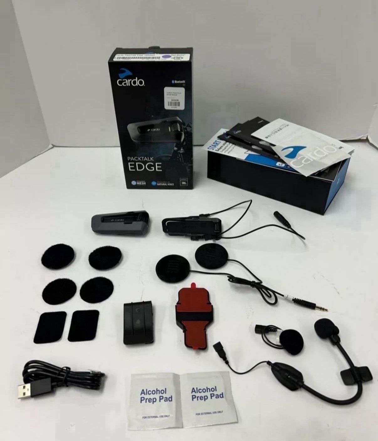 Cardo PackTalk Edge Headset Bluetooth with JBL Speakers