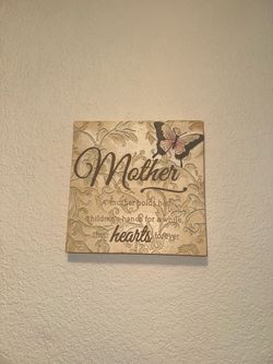 Mother Quote Decorative Wall Plaque