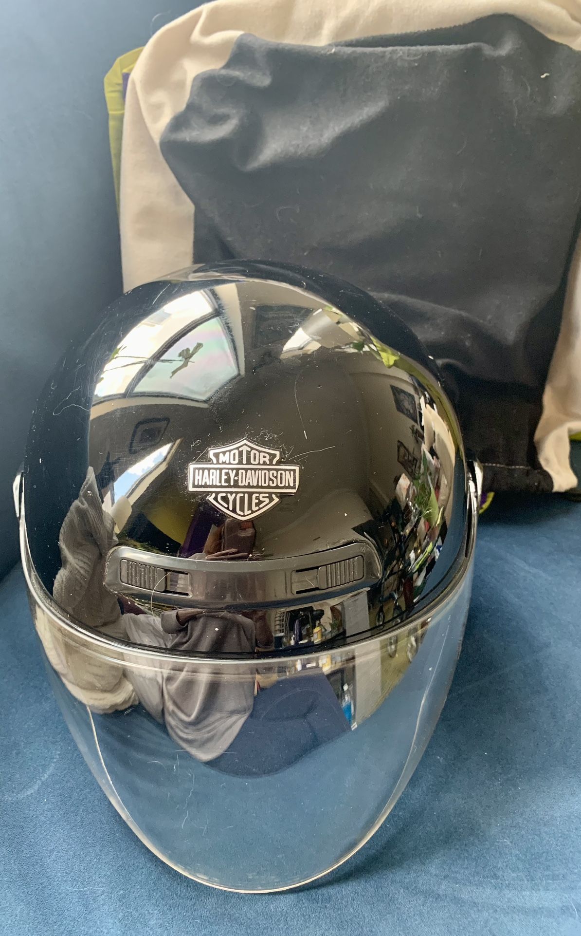 Preowned Harley-Davidson Jet Helmut With Full Face Shield -Size XL