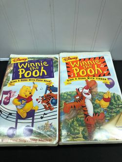Vhs sing along with Pooh and sing along with tigger
