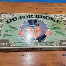 Vintage 1965 Go For Broke Board Game by Selchow & Righter