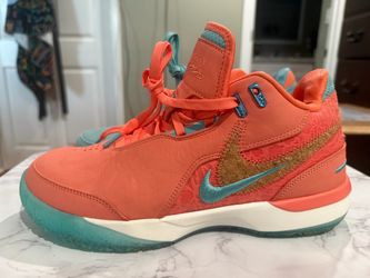Nike LeBron Basketball Sneakers Coral Teal