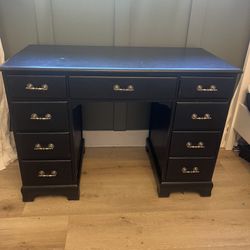 Painted Black Vintage Desk