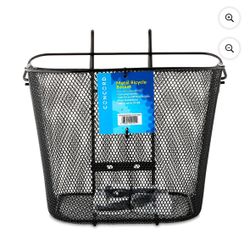 Concord Metal Bicycle Basket, Black