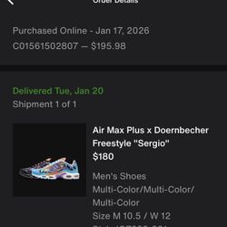 Air Max Plus x Doernbecher Freestyle Sz 10.5