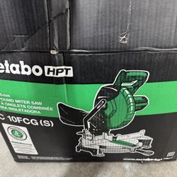 METABO HPT 10-in 15-Amp Single Bevel Compound Corded Miter Saw
