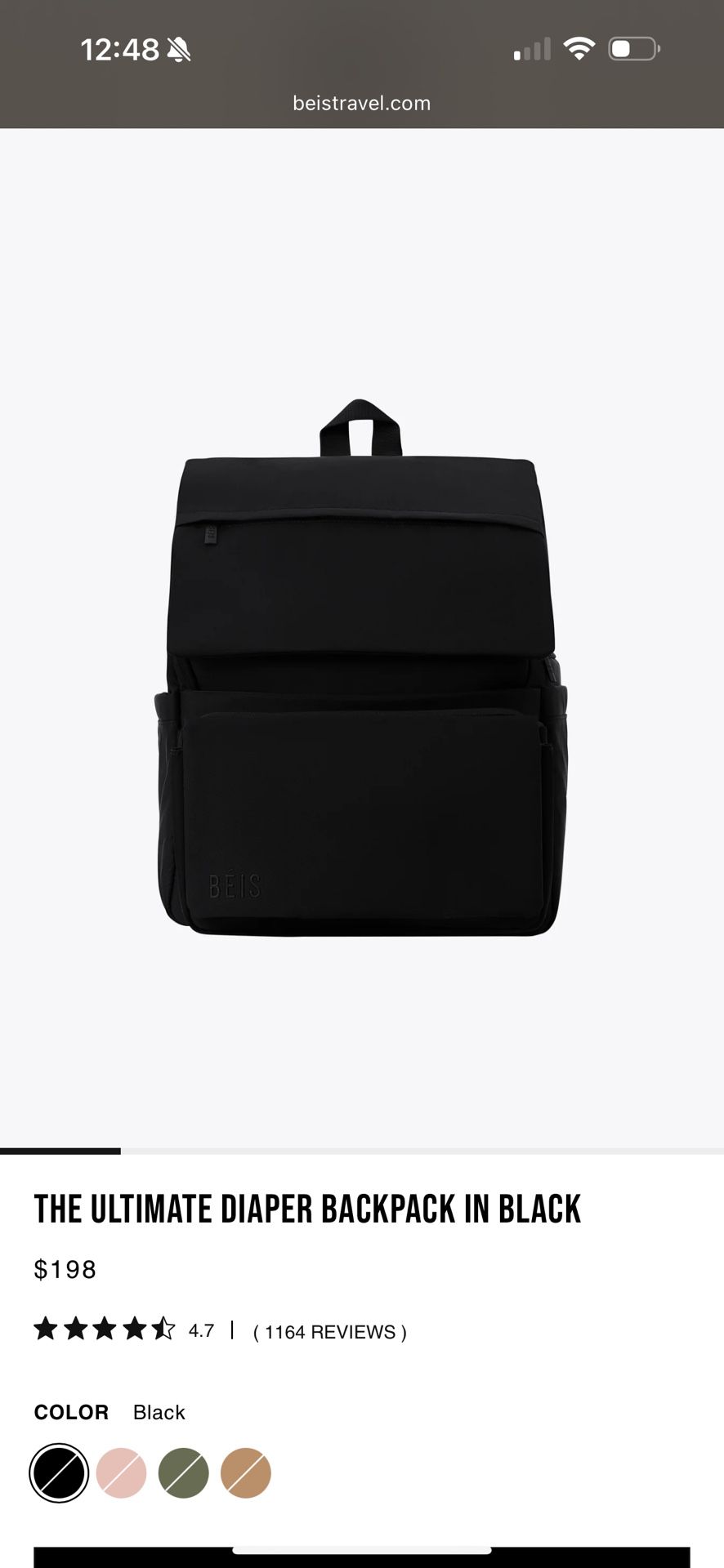 BÉIS Diaper Bag – Gently Used