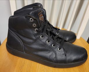 Harley-Davidson Men's Watkins Black Leather Motorcycle Boots Sneakers D93517 Size 13