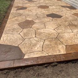 Broom Stamping Drive Ways And More