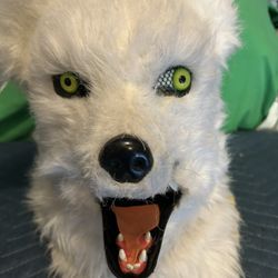 Realistic Furry Dog Head Mask