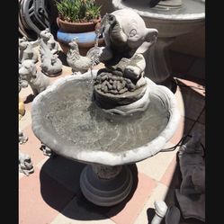 New Water Fountain Made Out Of Cement Perfect Gift For Any Occasion 
