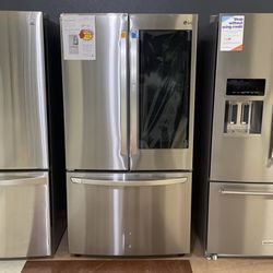 L G Instaview Bottom Freezer Refrigerator ‼️