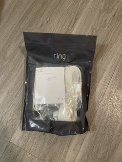 Indoor/Outdoor Power Adapter Barrel Plug for Ring Stick Up Cam Plug-In - White