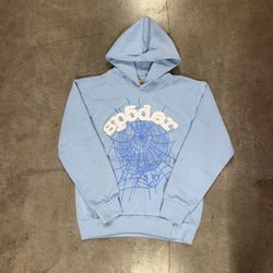Spider hoodie sky blue
