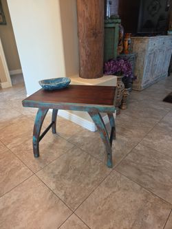 Rustic southwest style side table