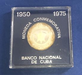Cuba 1975 5 Pesos Proof Coin
