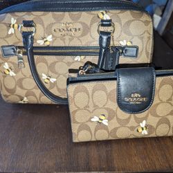 Like New Beautiful Bumble Bee Coach Bag