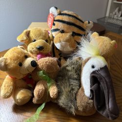 Take all 6pieces stuff toys  In very good condition