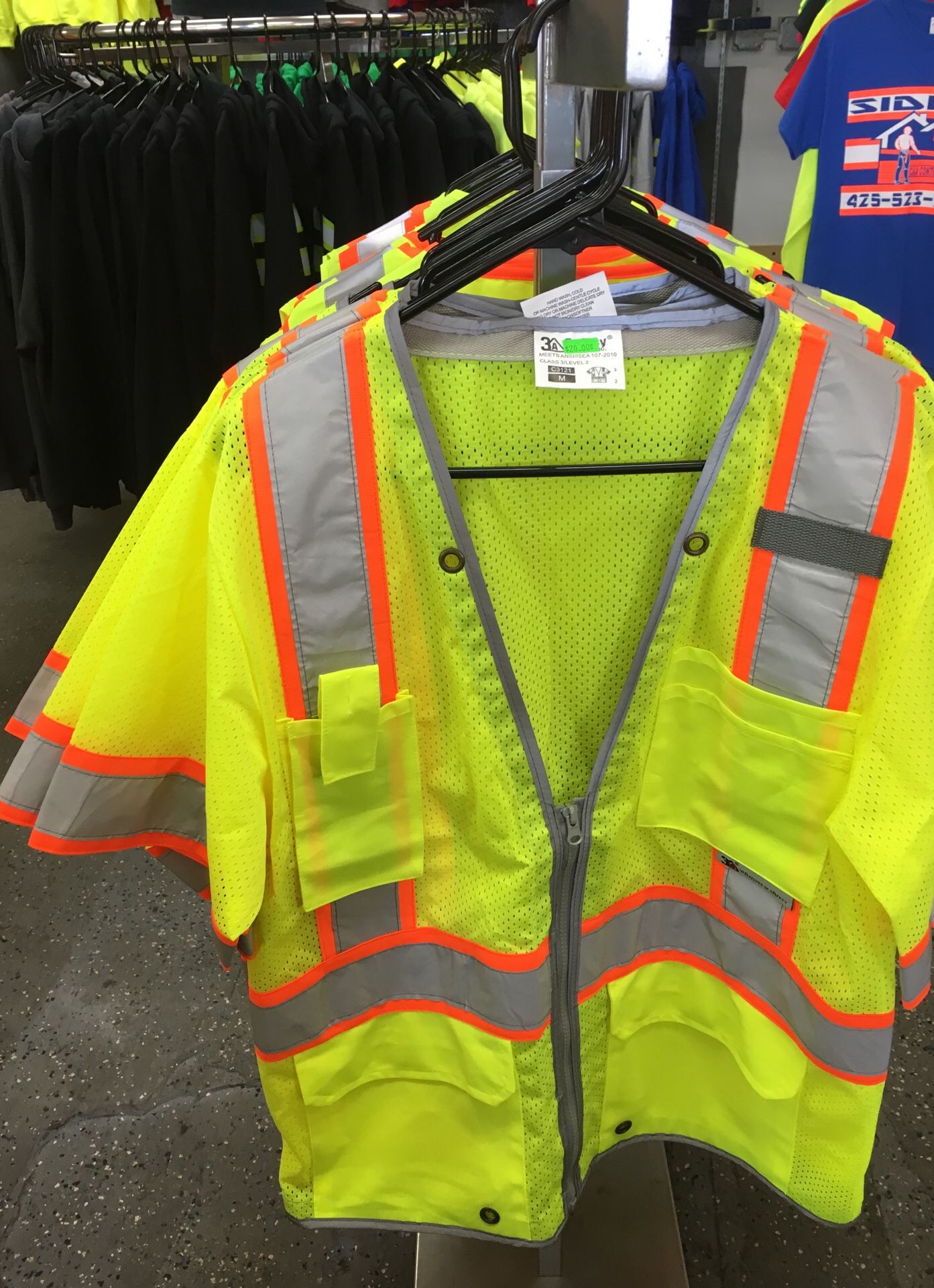Class 3 safety green vest