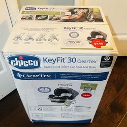 Chicco KeyFit 30 ClearTex Infant Car Seat - Pewter