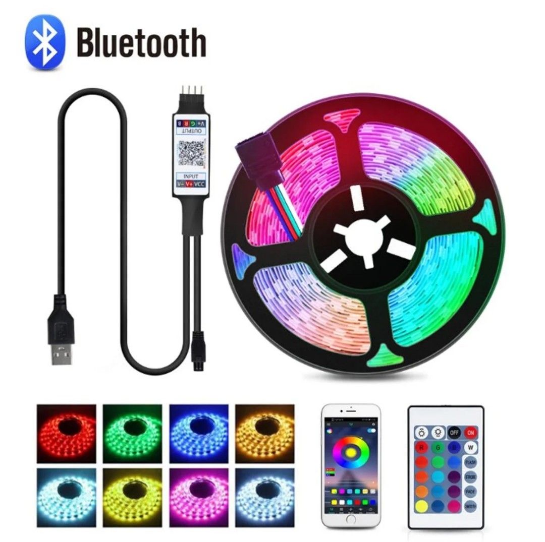 Bluetooth LED Strip Light USB 16.4 Feet