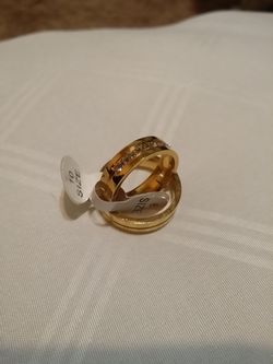 Gold plated rings