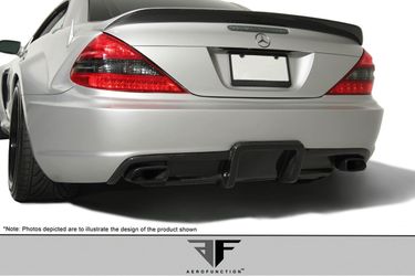Blemished 2003-2012 Mercedes SL Class R230 Carbon AF-Signature 1 Series Wide Body Conversion Rear Diffuser ( CFP ) - 1 Piece