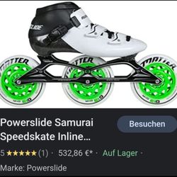 Speed Skate # 43, 44 Bota Powerslide Samuray Carbon. 