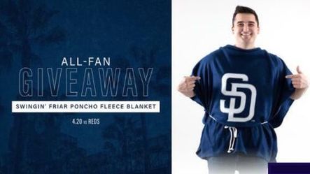 Padres poncho blanket - Never Worn