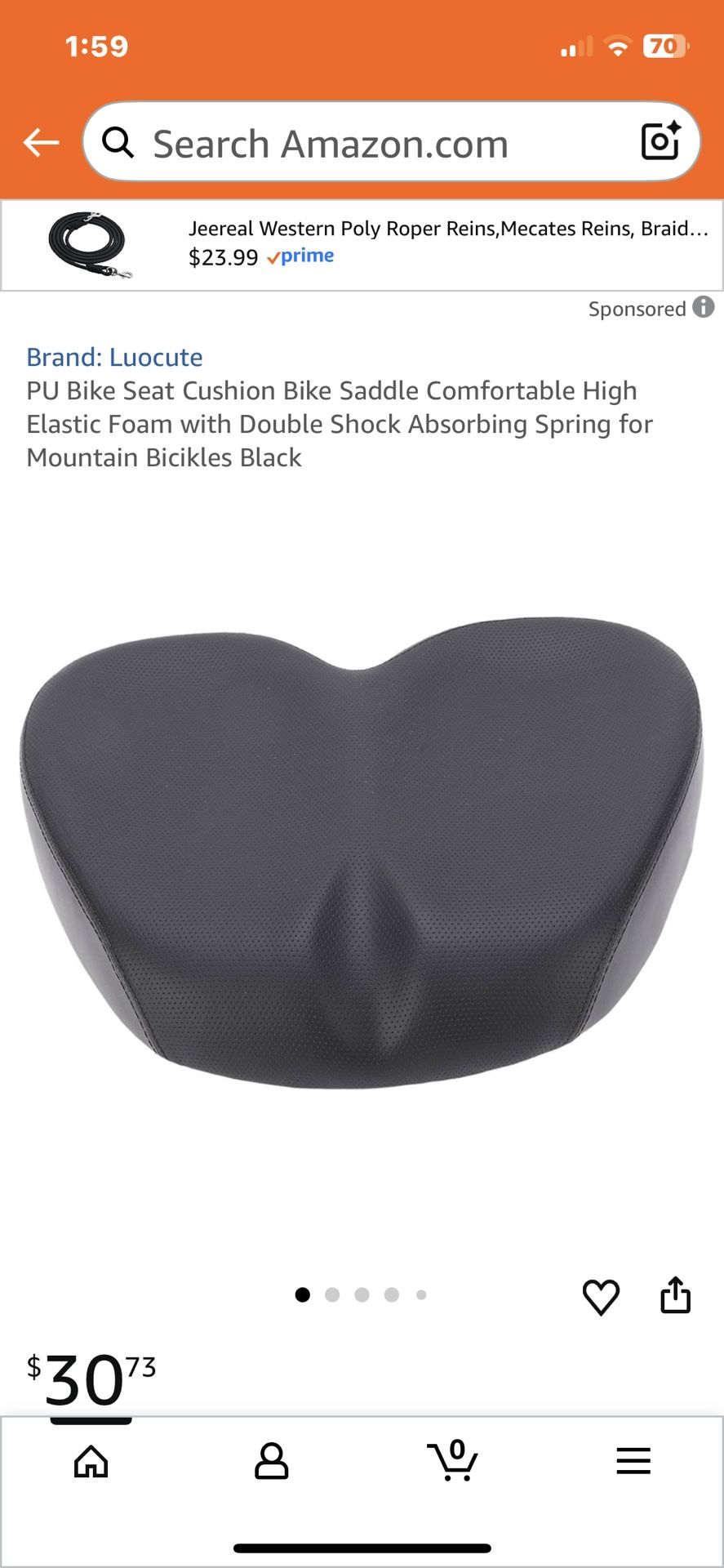 Bike Seat. 20 Dollars