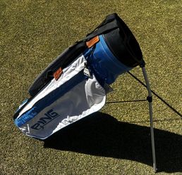 GOLF SWEET VINTAGE BLUE WHITE PING SINGLE STRAP STAND BAG