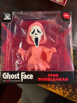 Ghost Face Pink Bobblehead by Culture Fly