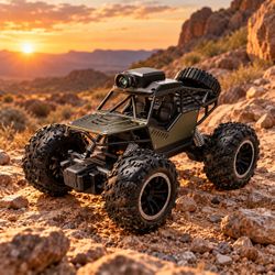RC Off-Road Crawler Truck with Camera