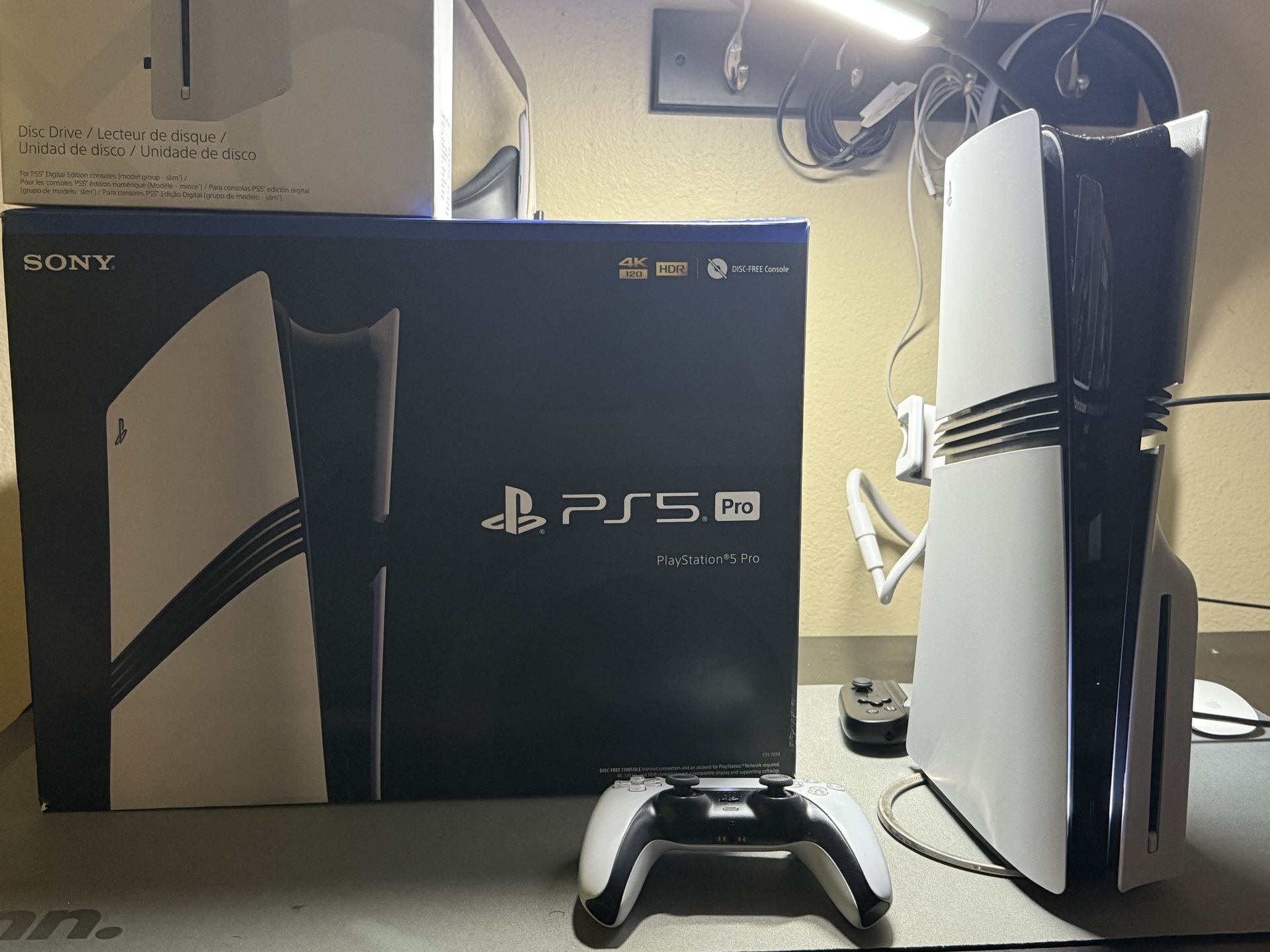 Ps5 Pro With Disc Drive Excellent Condition Original Everything Including Boxes. Also Includes Stand