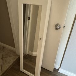 wall jewelry closet With Mirror 