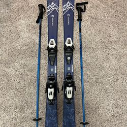 Salomon QST Max Jr 120CM Skis & 38” Poles