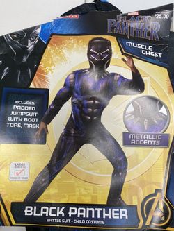 black panther child’s costume