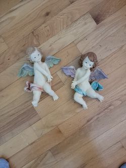 Adorable Vintage Cherub Wall Hanging Decor