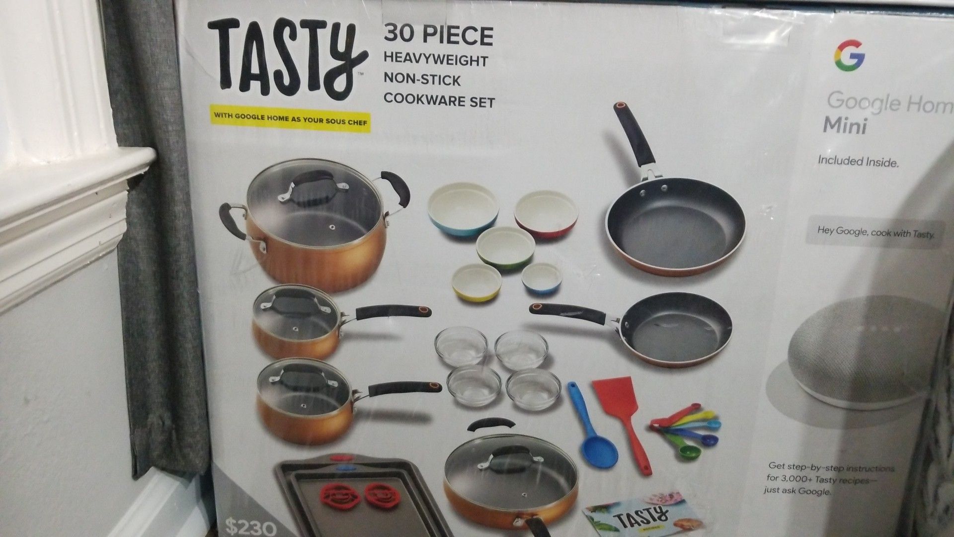 Tasty 30 PC non stick ceramic cookware set