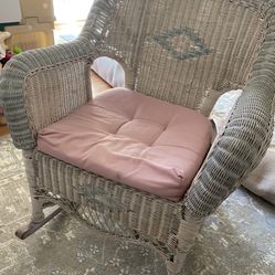 Victorian Wicker Rocking Chair