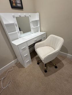 Vanity and chair