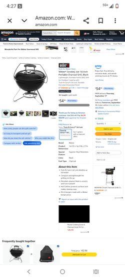 Weber 14-in Smokey Joe