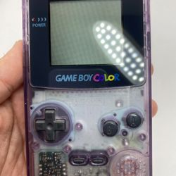 Nintendo Game Boy Color Handheld System - Atomic Purple Clean Screen V4