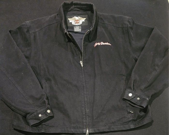 Harley Davidson Vintage Hog Embroidered Jacket Mens Size 3XL