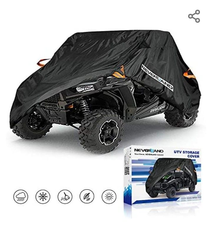 NEVERLAND UTV Cover,Heavy Denier Oxford Cloth Material for Polaris RZR Yamaha Rhino Can-Am Defender Honda Pioneer Kawasaki Mule Teryx 2-3 Passenger

