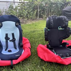 Evenflo and Cosco Booster Seats With Travel Bags