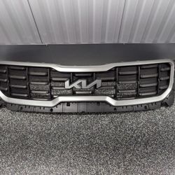 OEM 2023-2024 Kia Telluride Front Bumper Grille Upper Radiator W/ Emblem Logo