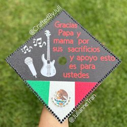 Custom Personalize Graduation Cap Topper + Permanent Cap Design