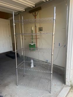 5-tier metal garage shelves