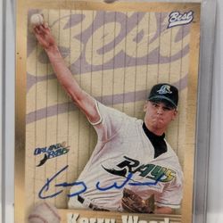 1996 Best Orlando Rays Kerry Wood Autographed Minor League Baseball Card